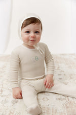 Bunny Stripe Footie - Stone by KIPP™ Collection