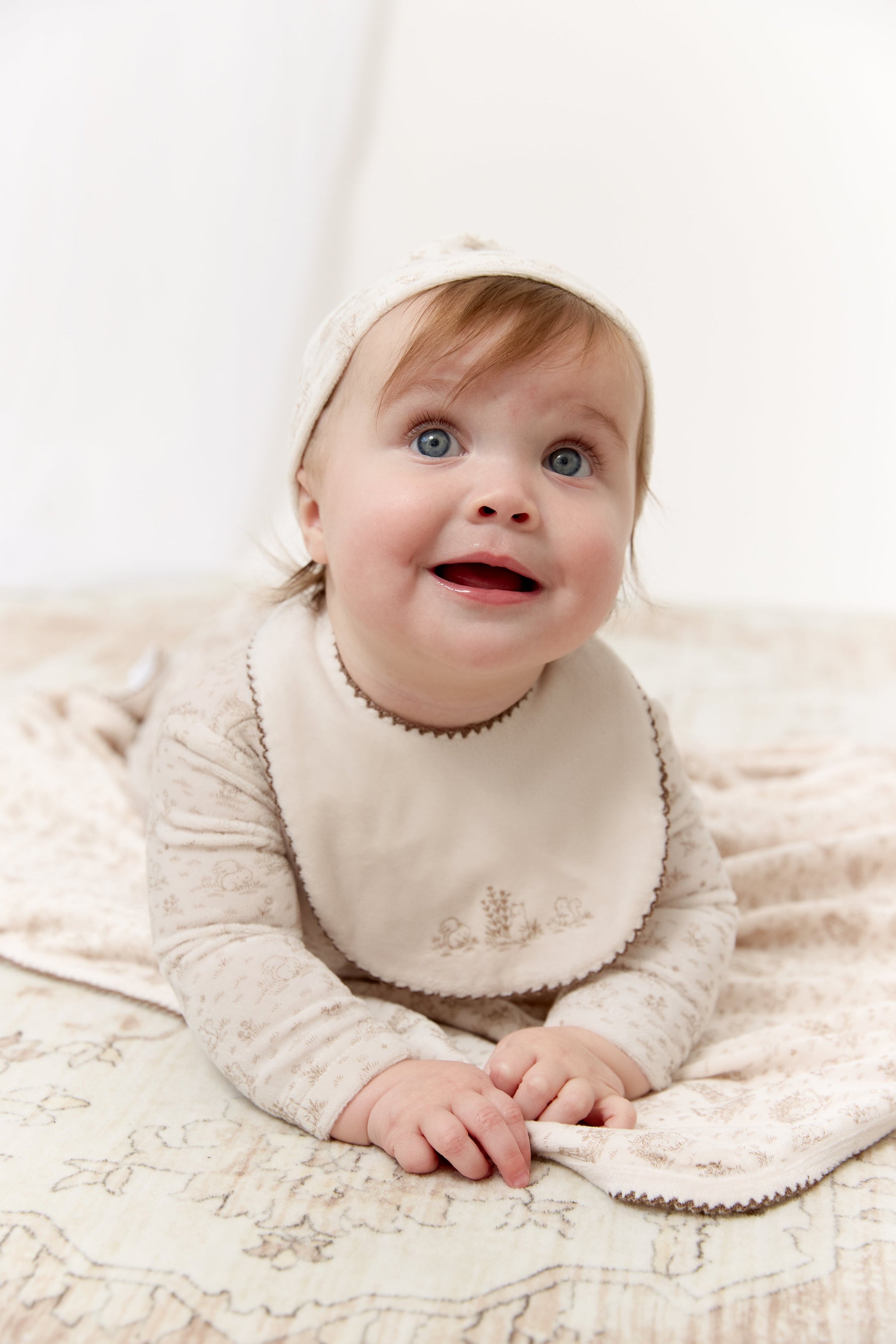 Woodland Toile Bib - Taupe by KIPP™ Collection