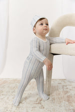Atelier Cable Footie & Hat Set - Blue by KIPP™ Collection