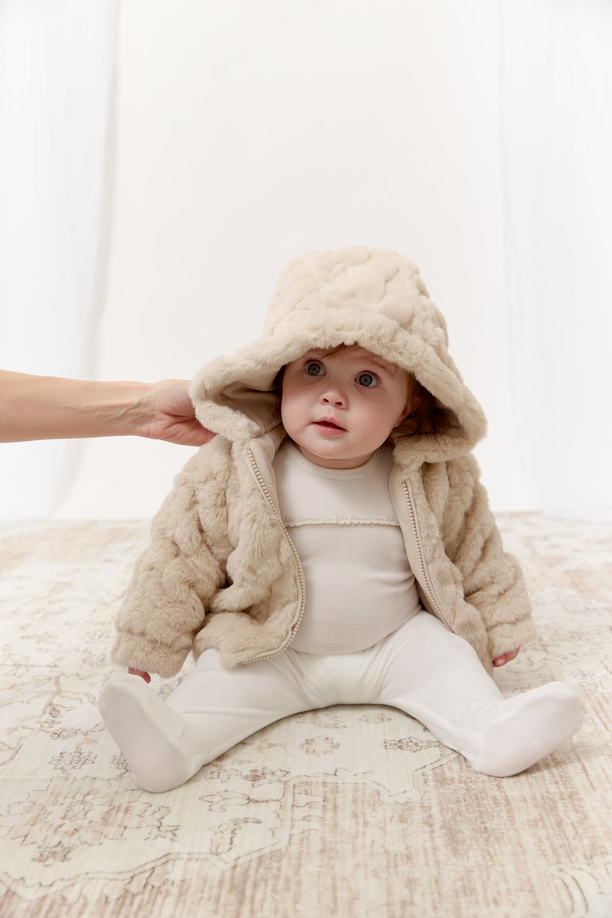 Atelier Cable Fur Jacket - Stone by KIPP™ Collection