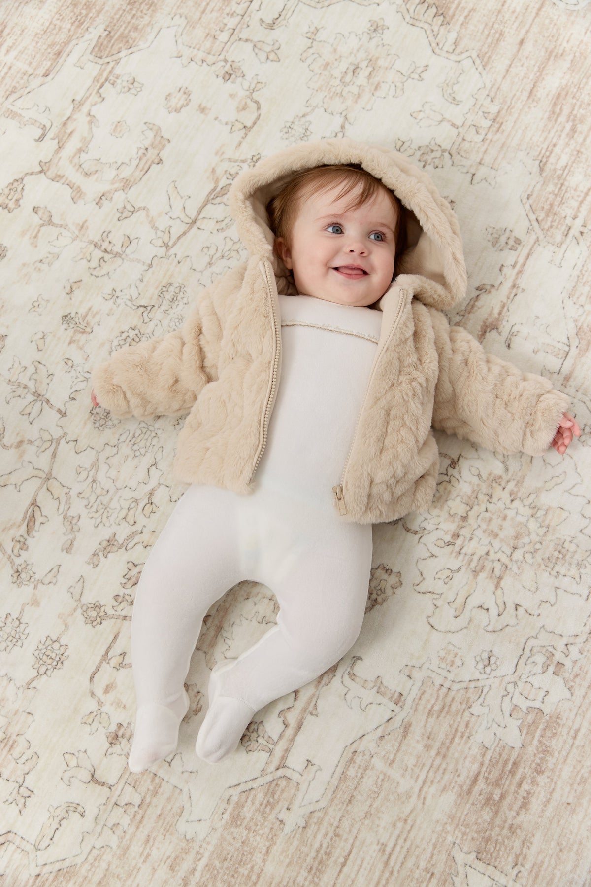 Atelier Cable Fur Jacket - Stone by KIPP™ Collection
