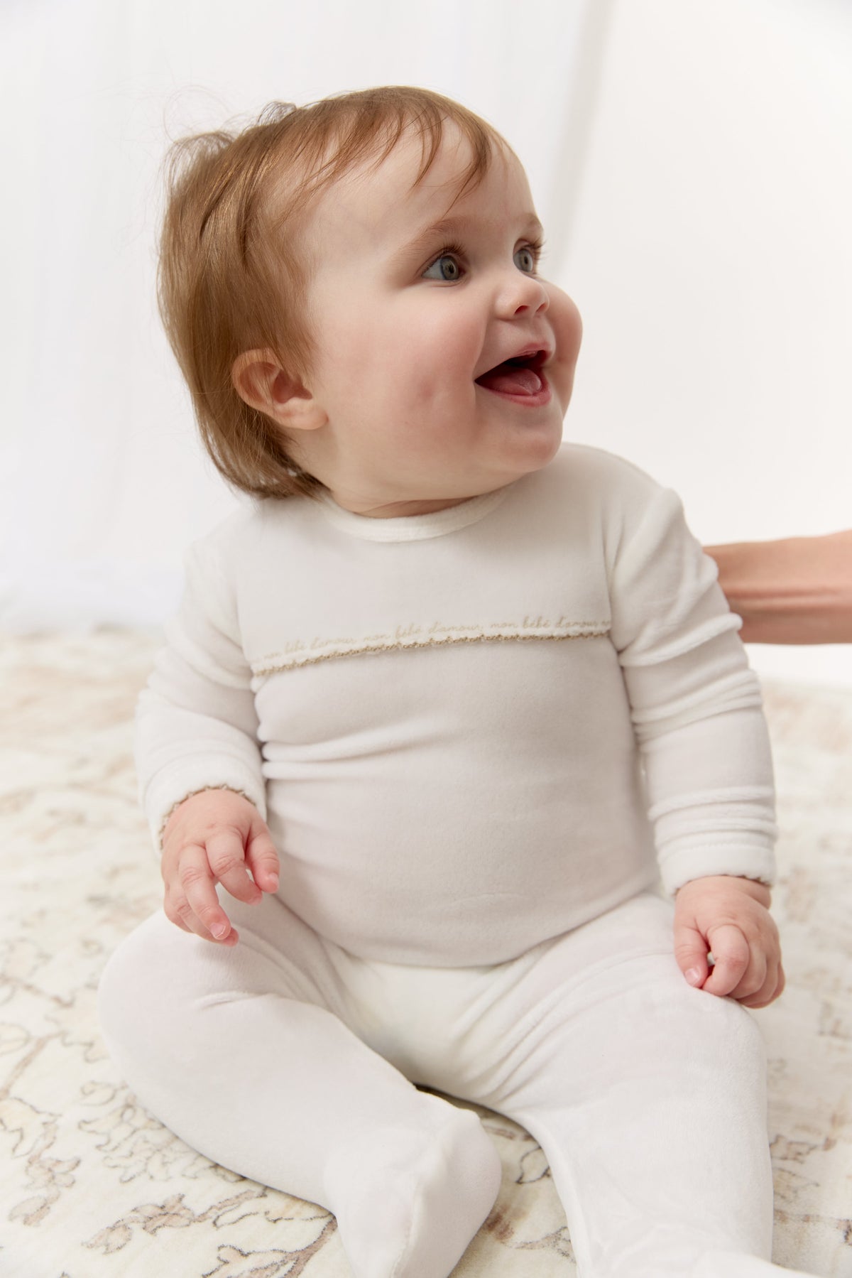 Mon Bebe D'Amour Footie & Hat Set - Taupe by KIPP™ Collection