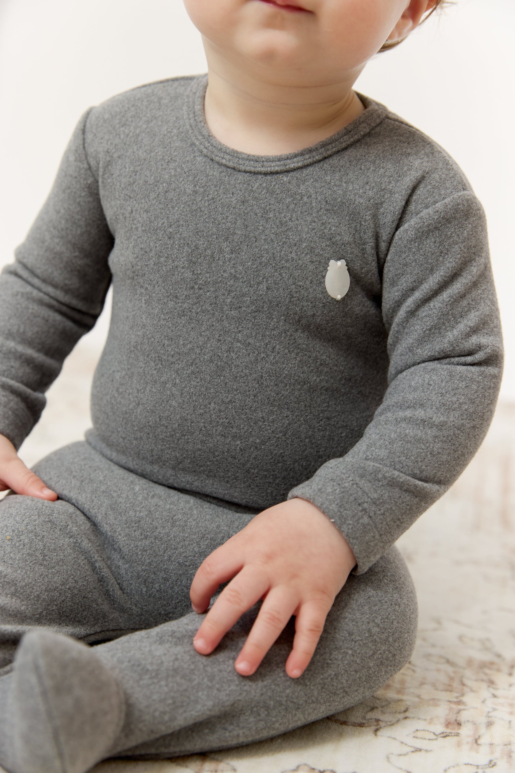 Soft Wool Footie + Hat - Grey by KIPP™ Collection