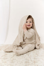 KB Logo Footie, Hat and Blanket Set - Stone by KIPP™ Collection