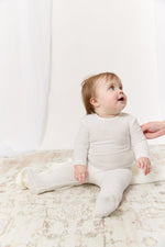 KB Logo Footie & Hat Set - White by KIPP™ Collection