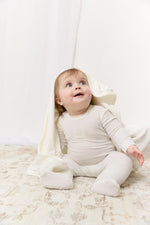 KB Logo Footie, Hat and Blanket Set - White by KIPP™ Collection