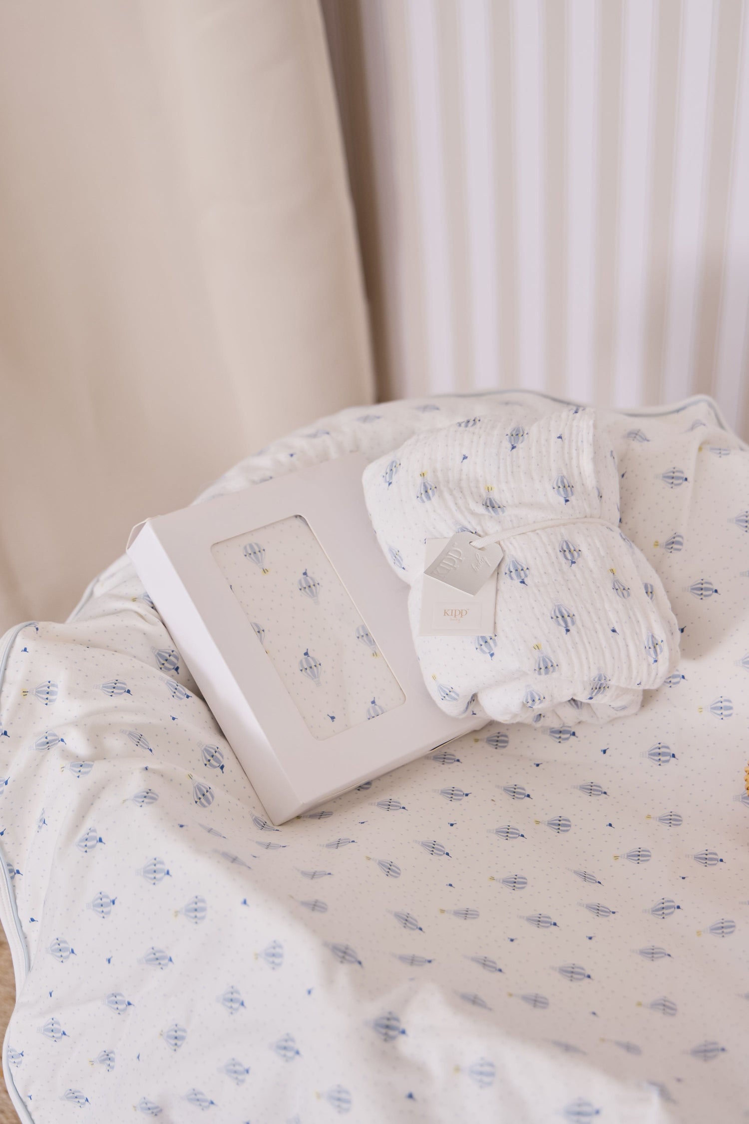 KIPP Collection Swaddle Blanket With Balloon Print For Babies