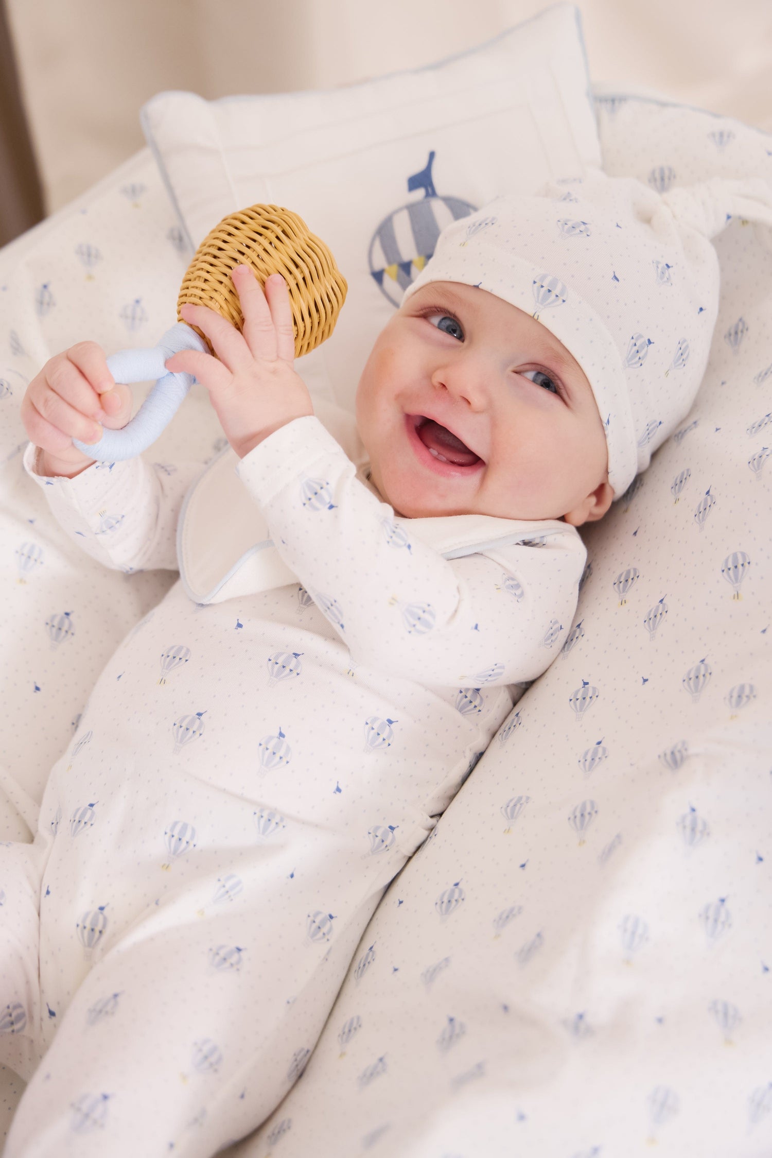 KIPP Collection Footie Set With Hot Air Balloon Print For Newborns