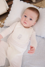 KIPP Collection Baby Bib With Scalloped Edges And Embroidered Detail For Babies by KIPP™ Collection at Everetts Place