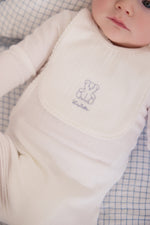 KIPP Collection Baby Bib With Scalloped Edges And Embroidered Detail For Babies by KIPP™ Collection at Everetts Place