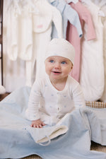 KIPP Collection Crown Pattern Terry Footie and Hat Set for Babies by KIPP™ Collection at Everetts Place