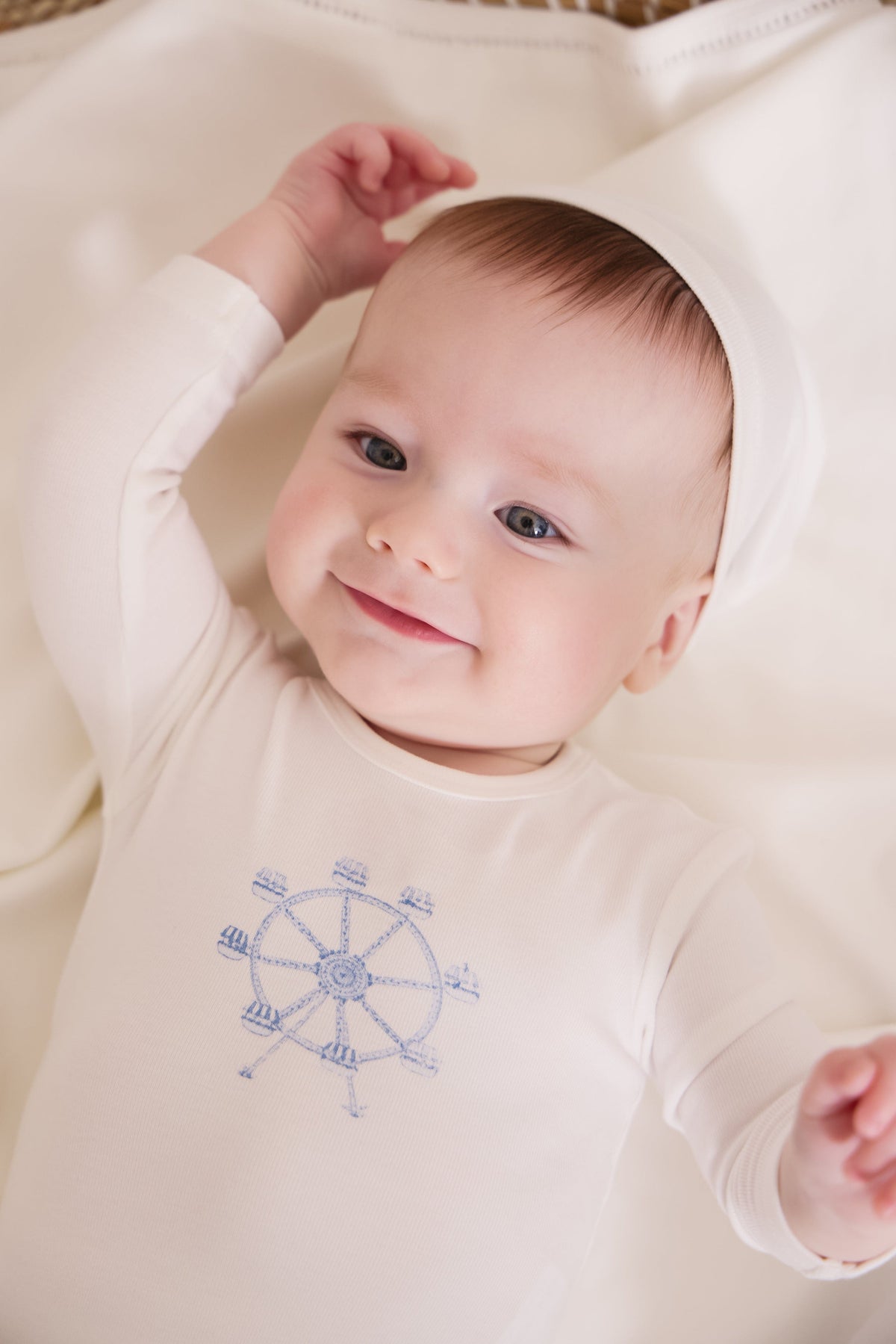 KIPP Carousel Footie 3 Piece Set With Ferris Wheel Graphic For Newborns by KIPP™ Collection at Everetts Place