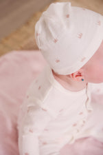 KIPP Collection Terry Footie and Hat Set With Crown Print In Pink For Babies by KIPP™ Collection at Everetts Place