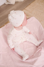 KIPP Collection Terry Footie and Hat Set With Crown Print In Pink For Babies by KIPP™ Collection at Everetts Place
