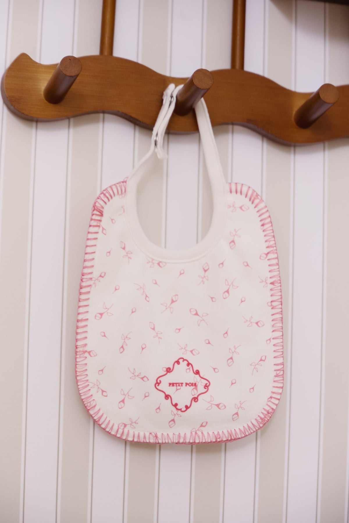 KIPP Collection Baby Bib Floral Print Patch Detail Snap Closure For Babies by KIPP™ Collection at Everetts Place