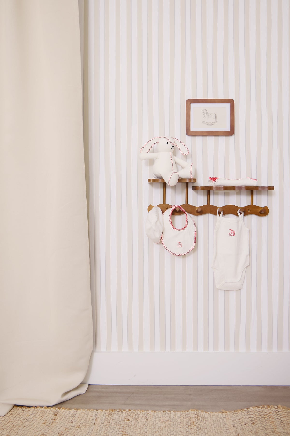 KIPP Collection Baby Bib Color Stitch Patch Detail And Snap Closure For Babies by KIPP™ Collection at Everetts Place