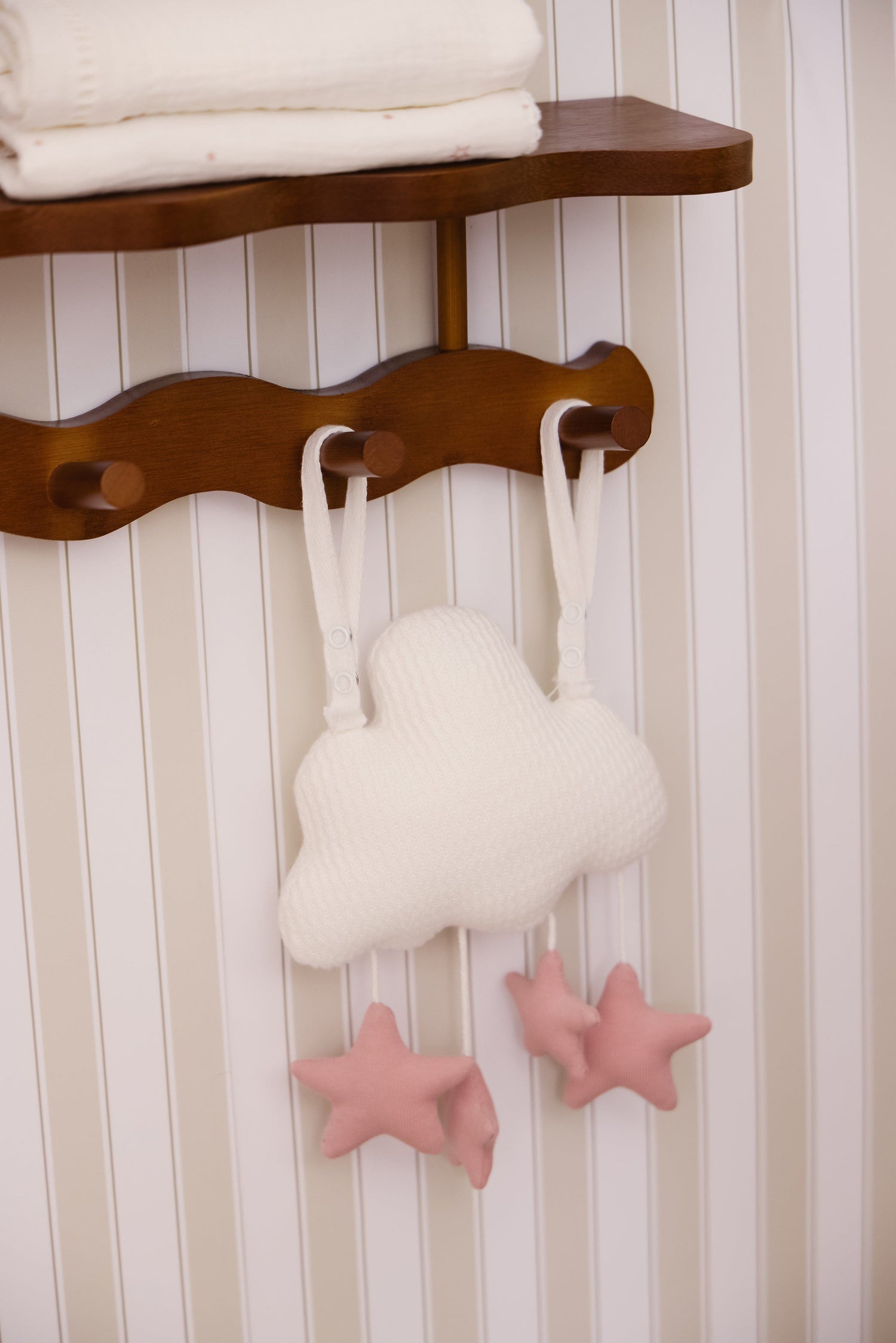KIPP Collection Pink Plush Rattle Toy With Starry Design For Babies by KIPP™ Collection at Everetts Place