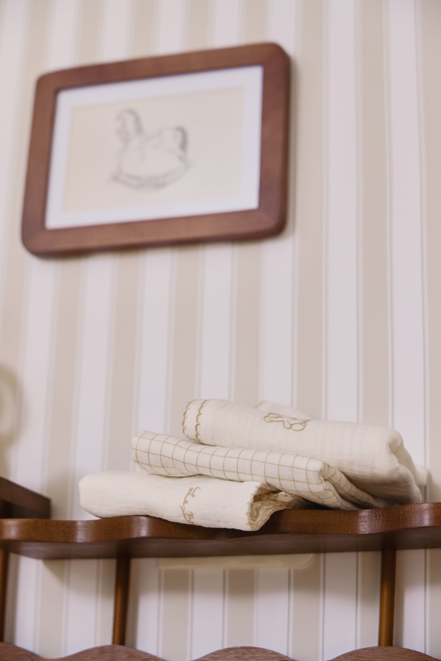 KIPP Collection Burp Cloths 3 Pack with Embroidered Bear and Grid Print for Baby by KIPP™ Collection at Everetts Place