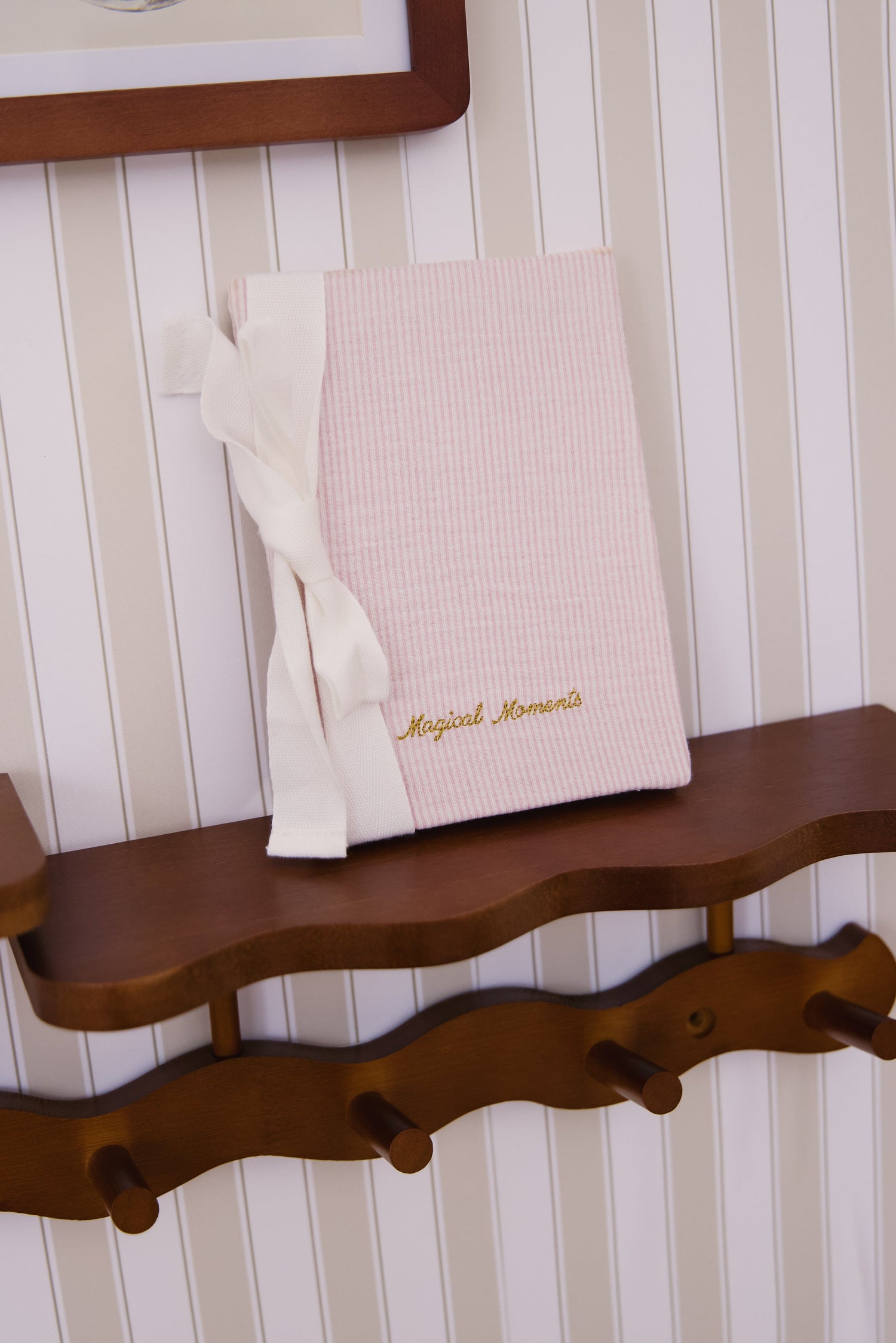 KIPP Collection Baby Memory Book With Bow Tie Detail For New Parents by KIPP™ Collection at Everetts Place