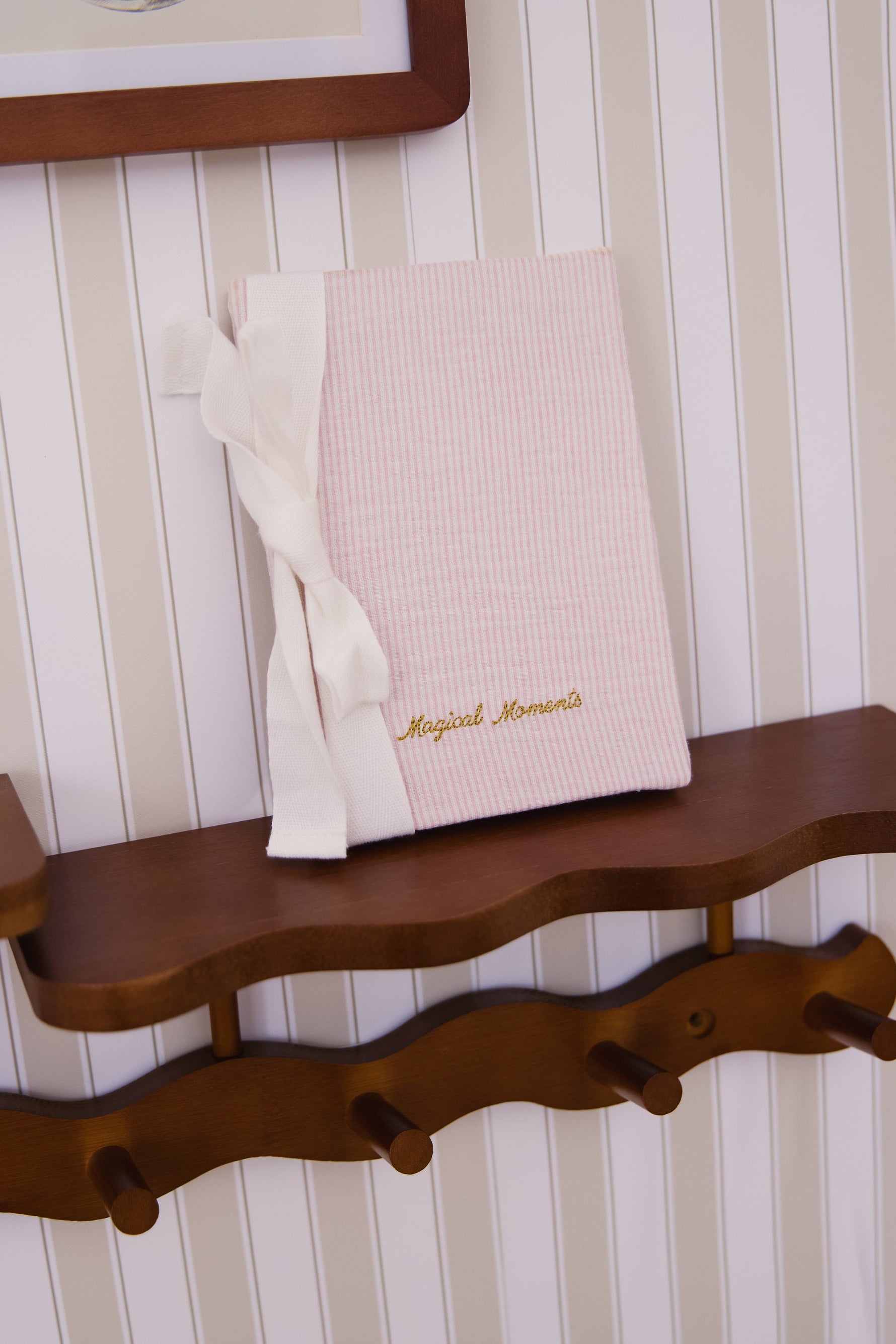 KIPP Collection Baby Memory Book With Bow Tie Detail For New Parents by KIPP™ Collection at Everetts Place