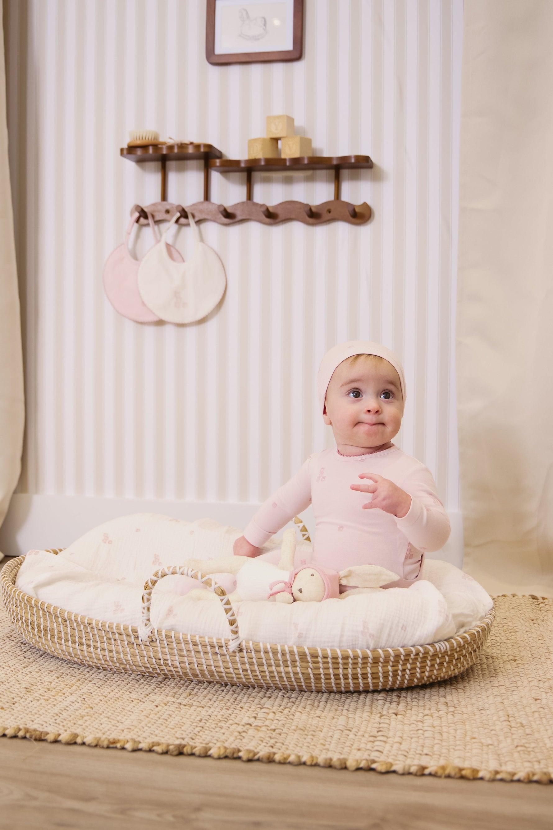KIPP Collection Swaddle With Textured Building Block Print For Babies by KIPP™ Collection at Everetts Place