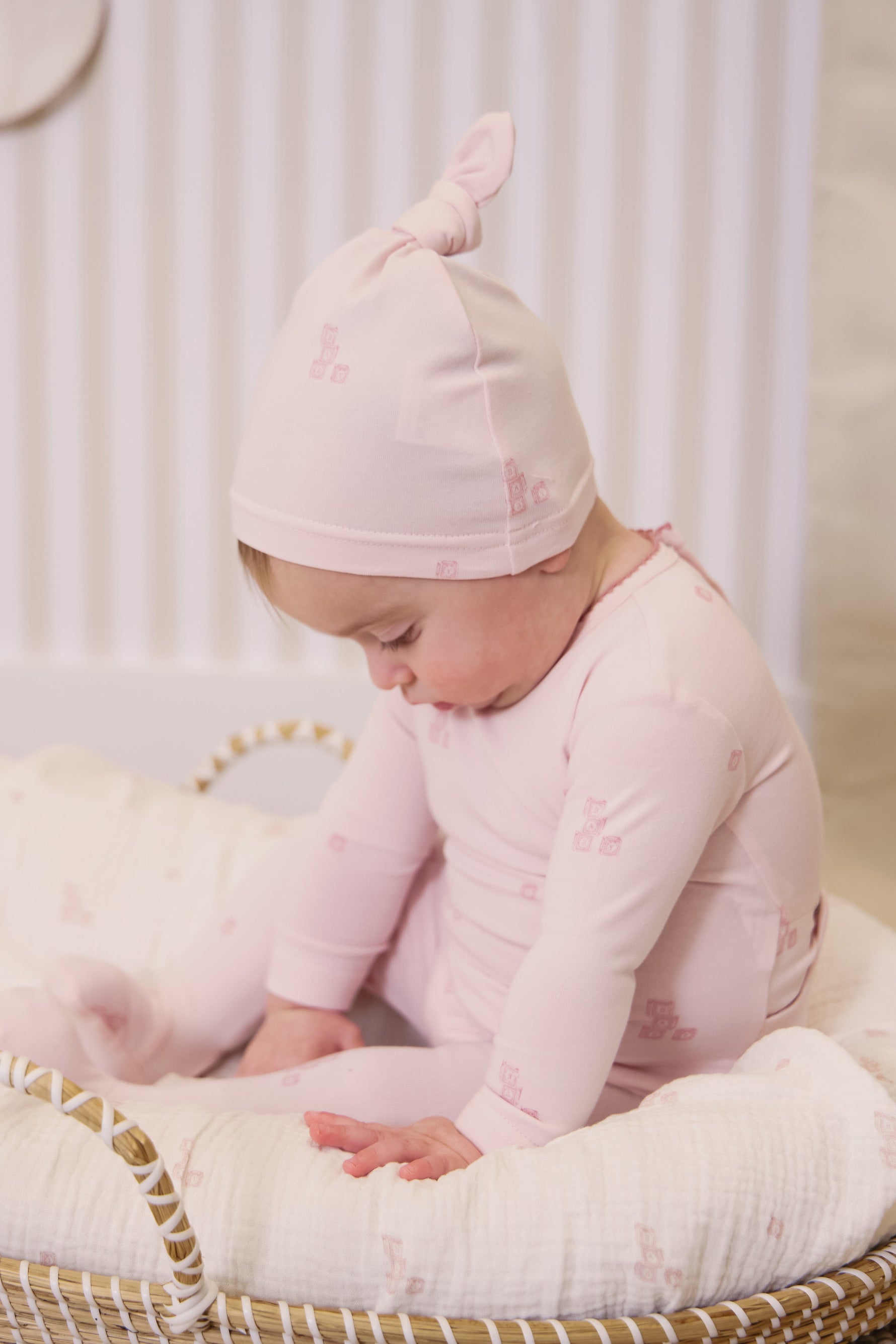 KIPP Collection Swaddle With Textured Building Block Print For Babies by KIPP™ Collection at Everetts Place