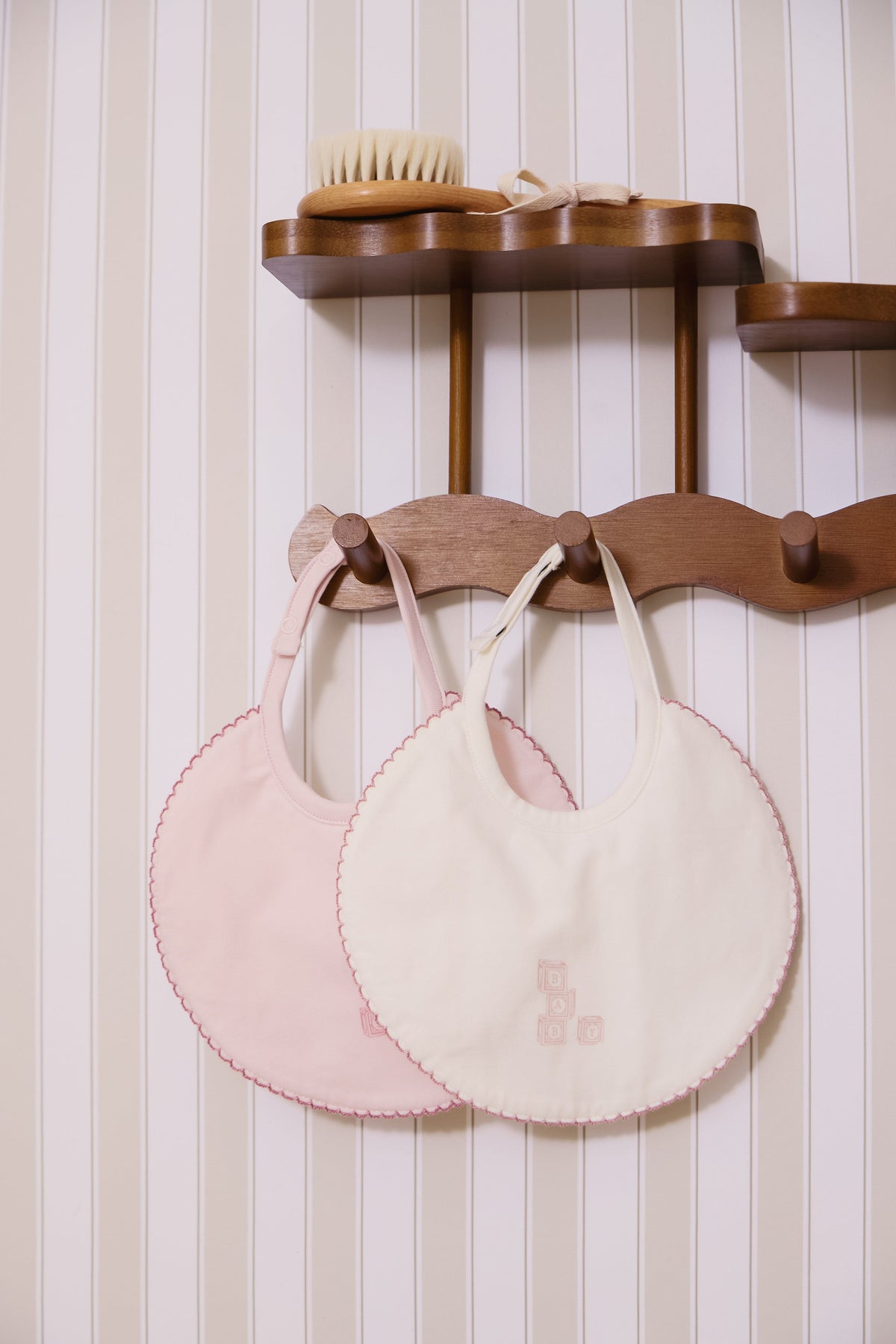 KIPP Collection Baby Bib with Building Block Detail for Babies by KIPP™ Collection at Everetts Place