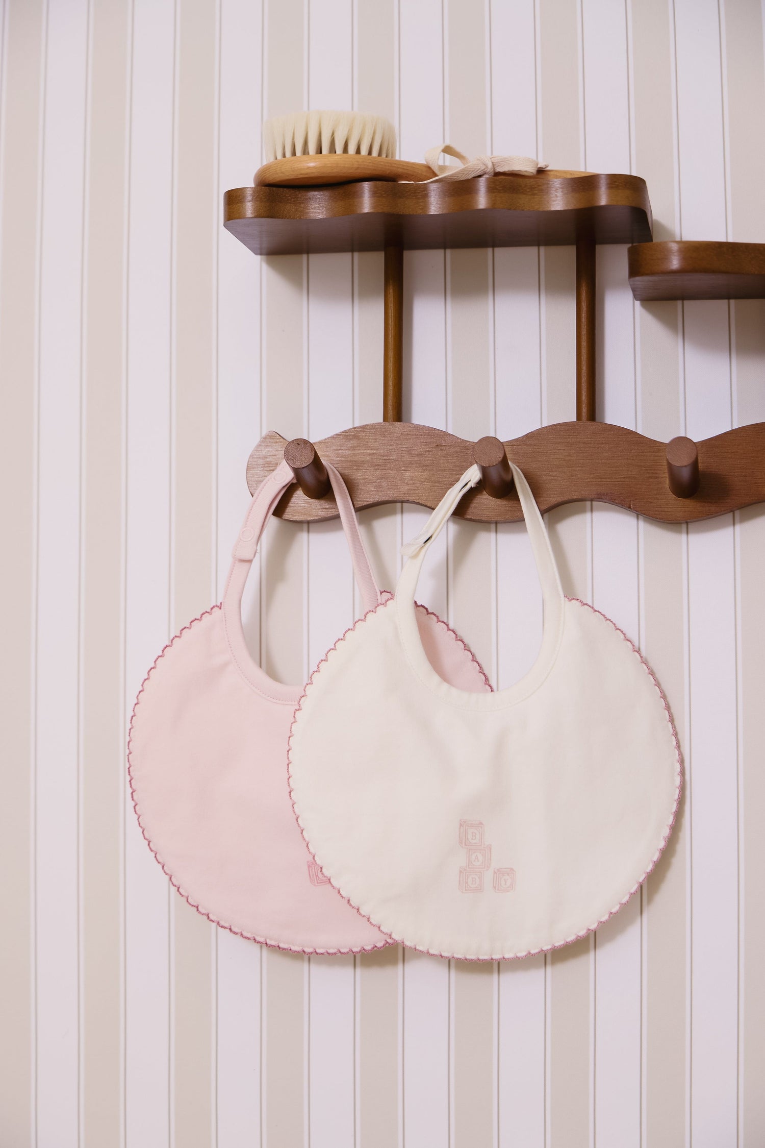 KIPP Collection Baby Bib with Building Block Detail for Babies by KIPP™ Collection at Everetts Place