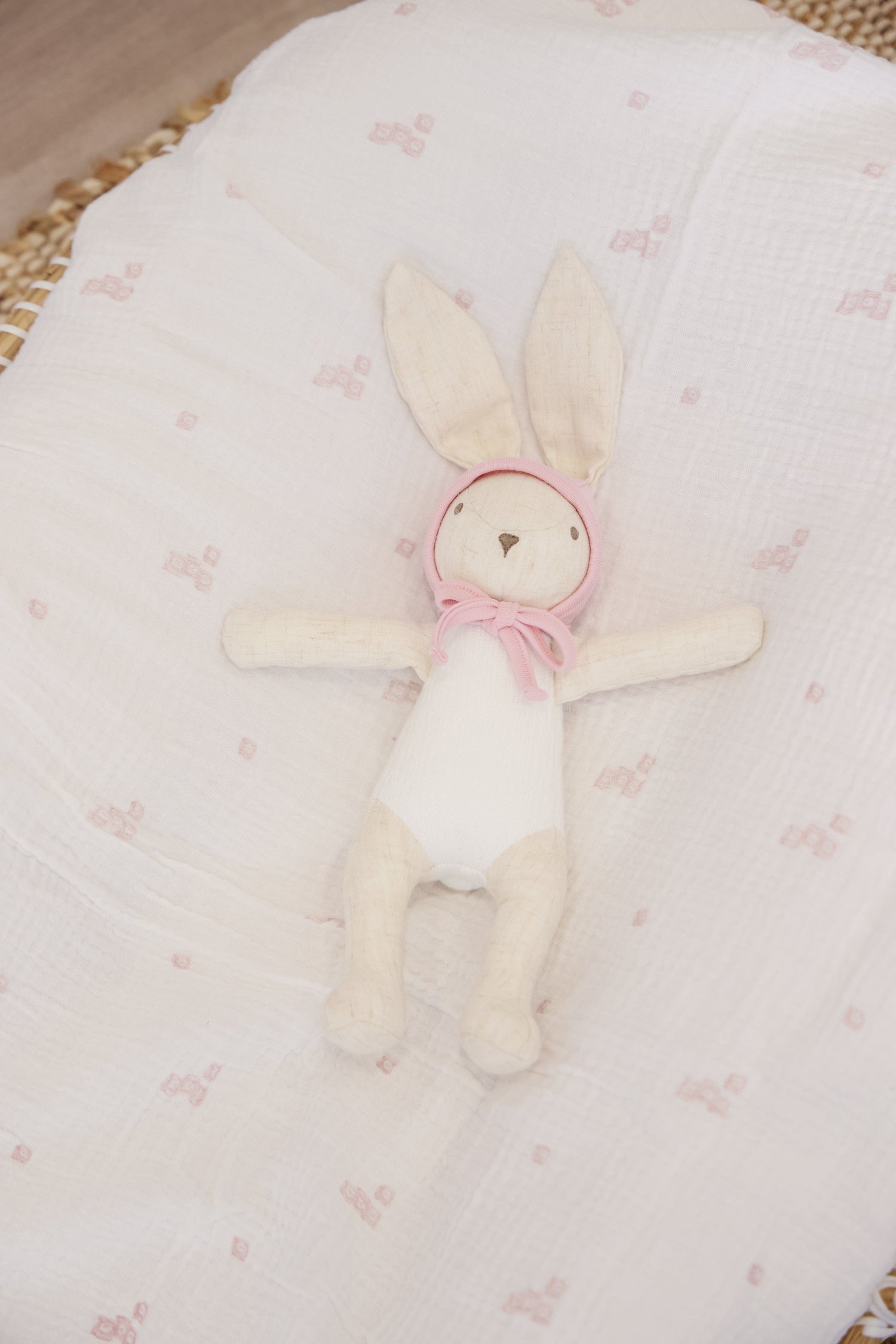 KIPP Collection Plush Bunny Toy with Hat and Tie for Babies by KIPP™ Collection at Everetts Place