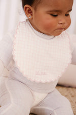 KIPP Collection Baby Bib with Embroidered Grid Print for Babies by KIPP™ Collection at Everetts Place