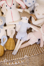 KIPP Collection Plush Boy Doll With Striped Top And Neck Tie For Babies by KIPP™ Collection at Everetts Place