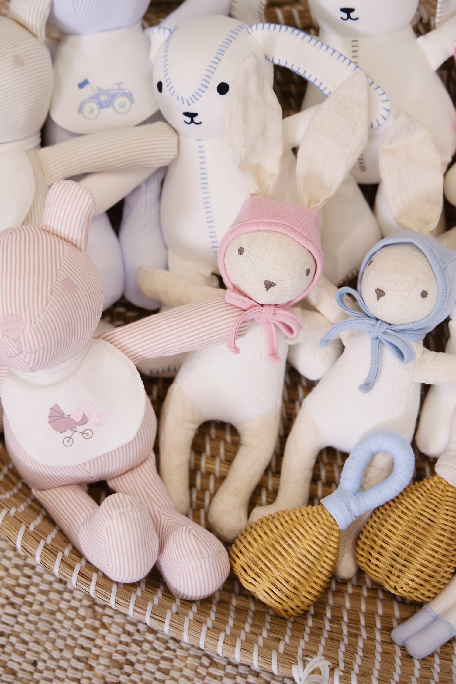KIPP Collection Bunny Plush Toy With Hat And Tie Detail For Babies by KIPP™ Collection at Everetts Place