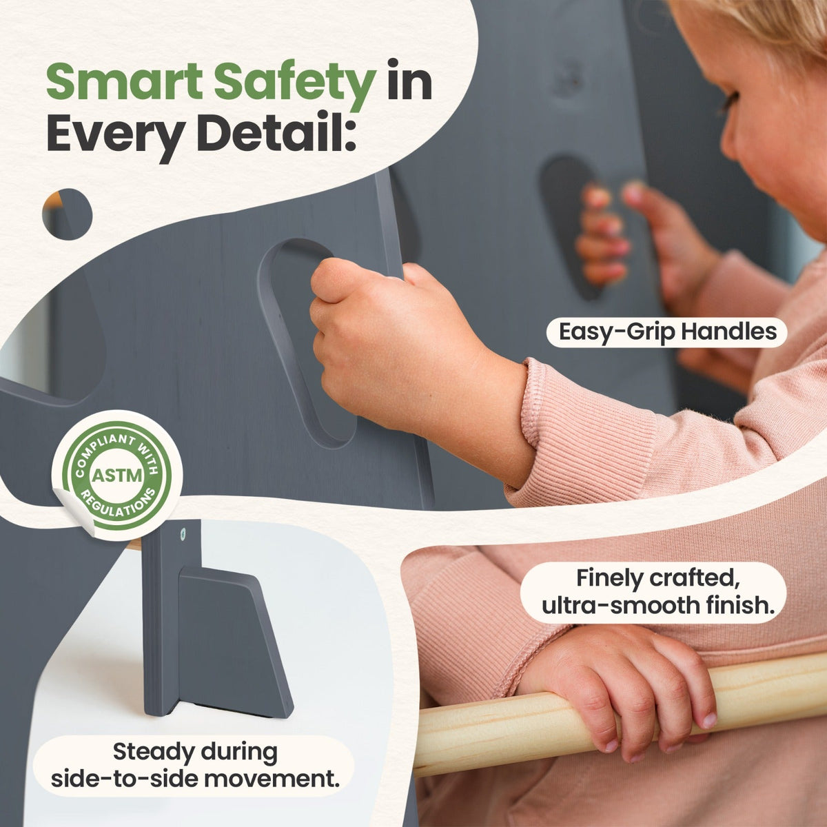 Toddler Tower - Adjustable Kitchen Stool Helper by Ocodile.com