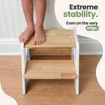 Solid Hardwood 2-Step Toddler Step Stool by Ocodile.com
