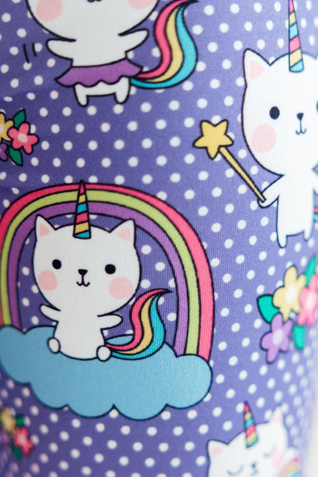 Mila & Rose Kitties in the Clouds organic baby leggings