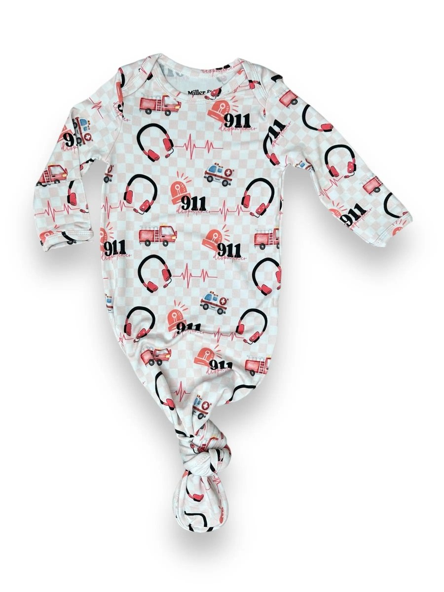 Knotted Gowns, Pink Dispatcher - Sleeve, Baby & Toddler Clothing, White, Infant bodysuit, Child | Everetts Place