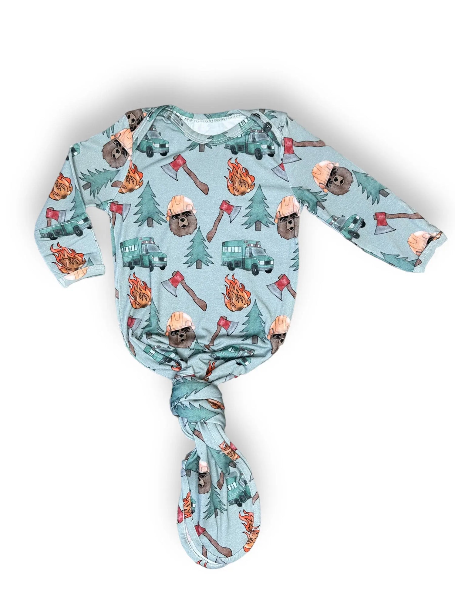 Knotted Gowns, Wildland Firefighter Miller & Co. Everetts Place Boutique