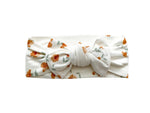 Harp Angel Boutique Soft Bamboo Knotted Headband Falling Floral Design for Baby Girls - Apparel & Accessories > Clothing Accessories > Hair Accessories > Headbands Head Wrap