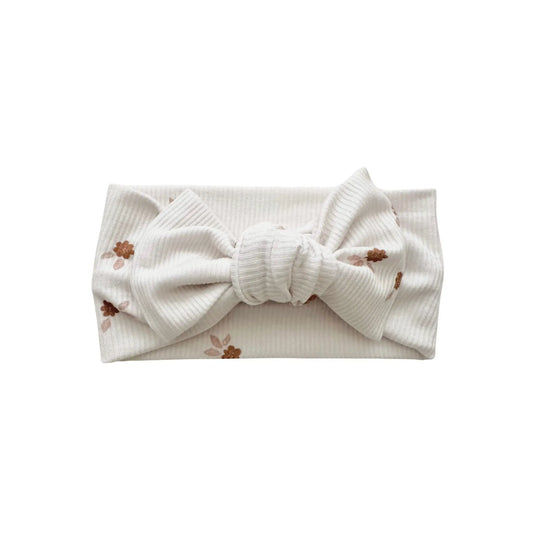 Knotted Headband - Fleur Ribbed Harp Angel Boutique