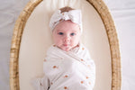Harp Angel Boutique Soft Bamboo Knotted Headband with Adjustable Fit for Baby Girls - Apparel & Accessories > Clothing Accessories > Hair Accessories > Headbands Head Wrap
