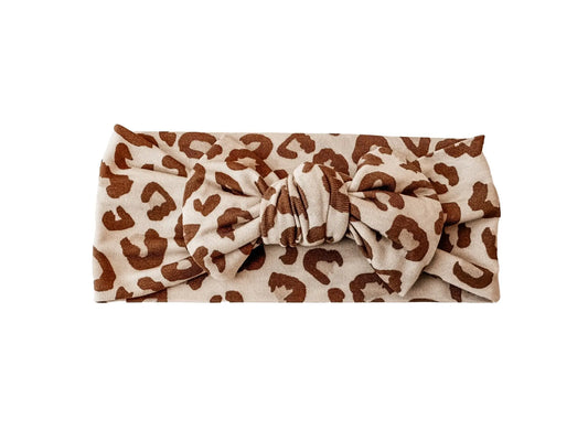 Knotted Headband - Leopard Harp Angel Boutique