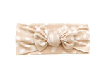 Harp Angel Boutique Knotted Headband Sand Spotted with Adjustable Fit - Apparel & Accessories > Clothing Accessories > Hair Accessories > Headbands Head Wrap