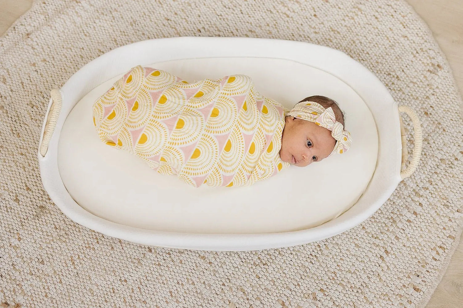 Harp Angel Boutique Vintage Sunshine Headband with Adjustable Fit for Baby Girls - Apparel & Accessories > Clothing Accessories > Hair Accessories > Headbands Head Wrap
