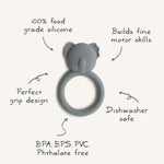Mushie Koala Teether Made From Food Grade Silicone For Babies - Baby & Toddler > Baby Health > Pacifiers & Teethers teether