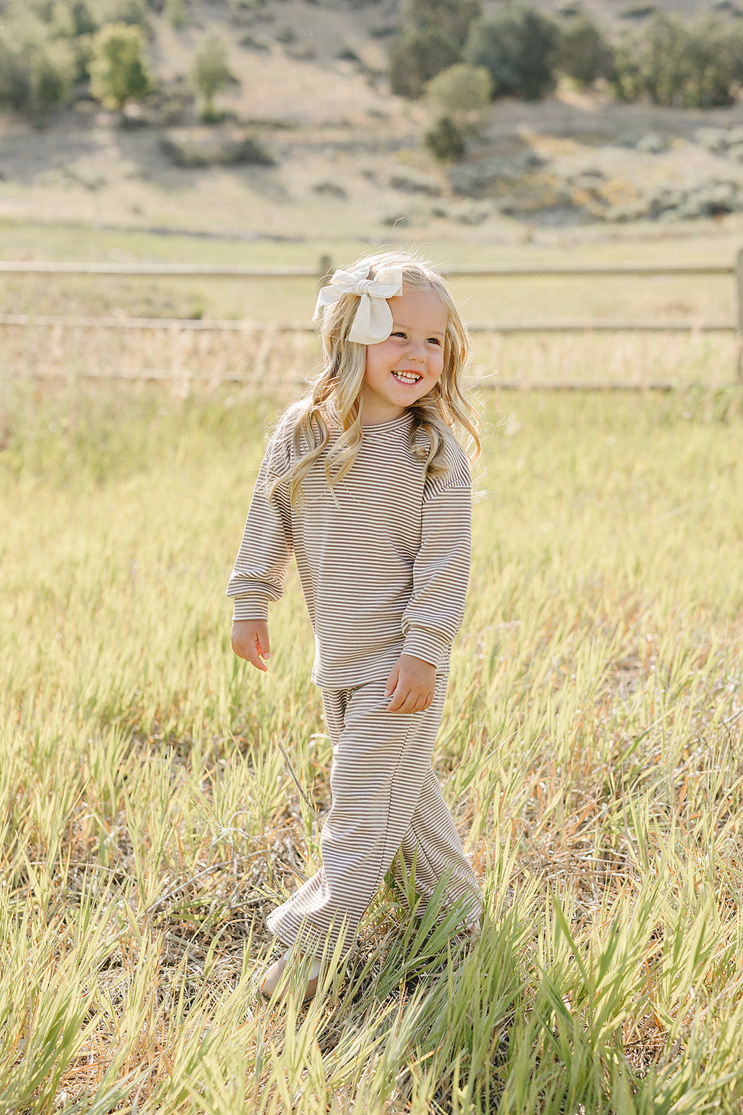 Striped Loungewear Set by Mebie Baby (view 2 of 6)