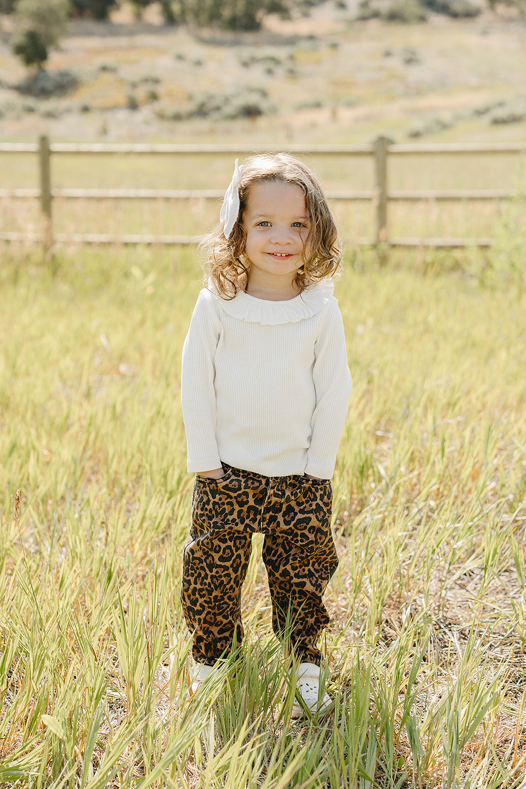 Denim Cheetah Barrel Jeans for Babies & Toddlers