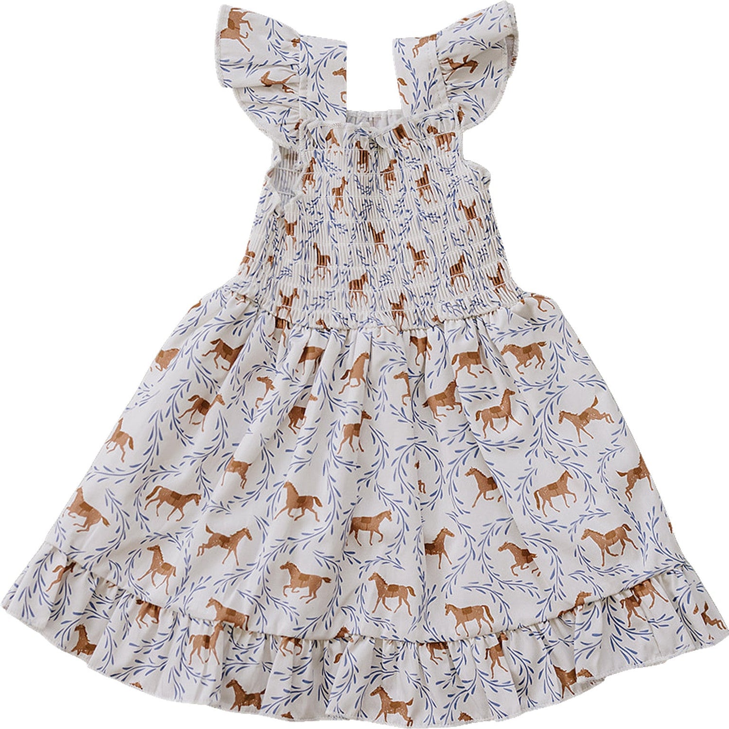 Pony Smocked Dress by Mebie Baby at Everetts Place