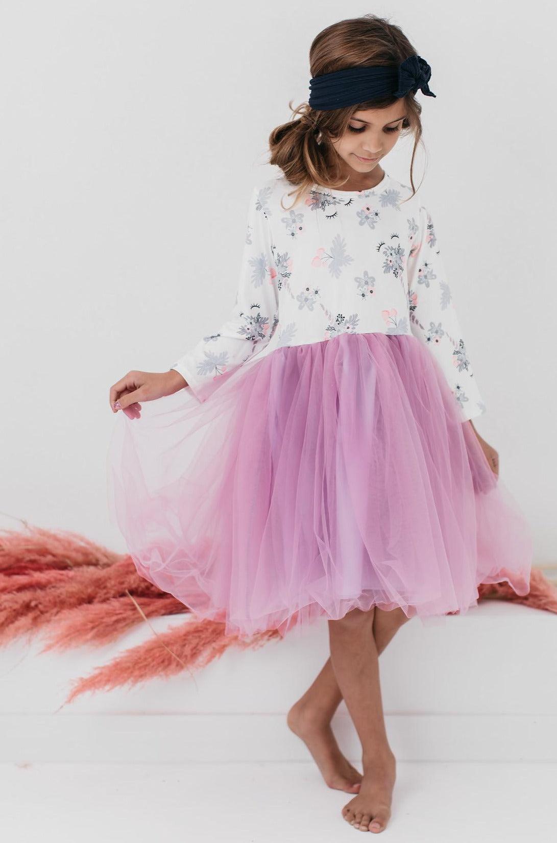 Lilac Unicorn Dream L/S Tutu Dress by Mila & Rose ®