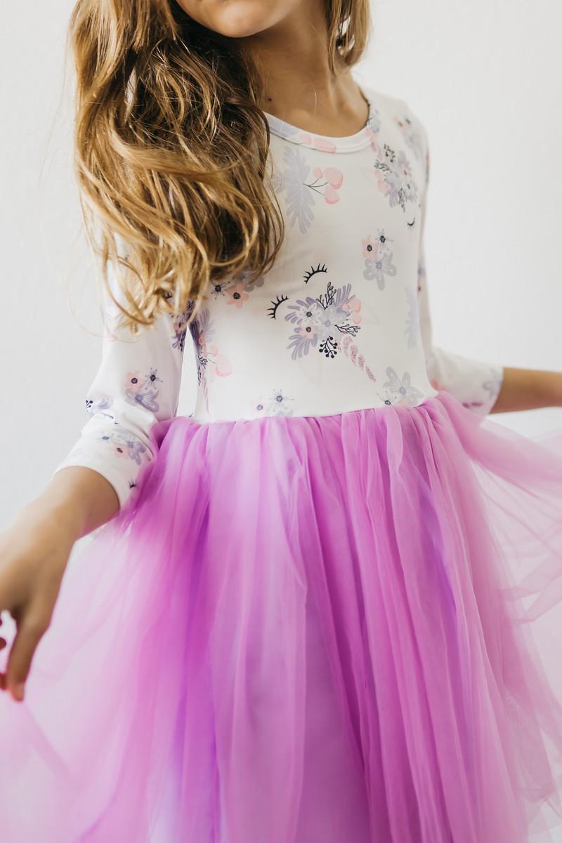 Lilac Unicorn Dream L/S Tutu Dress by Mila & Rose ®
