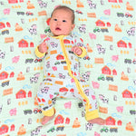 Little Barnyard Zipper One Piece Pajama by LollyBanks